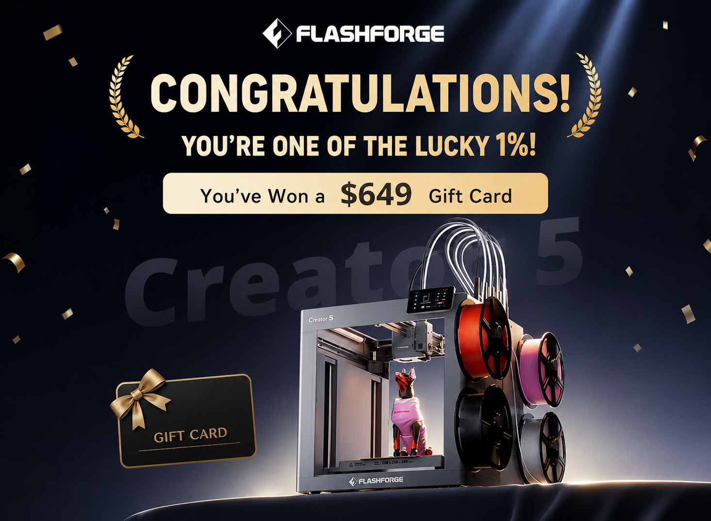 Creator 5 Series Early Bird Winner List Announced