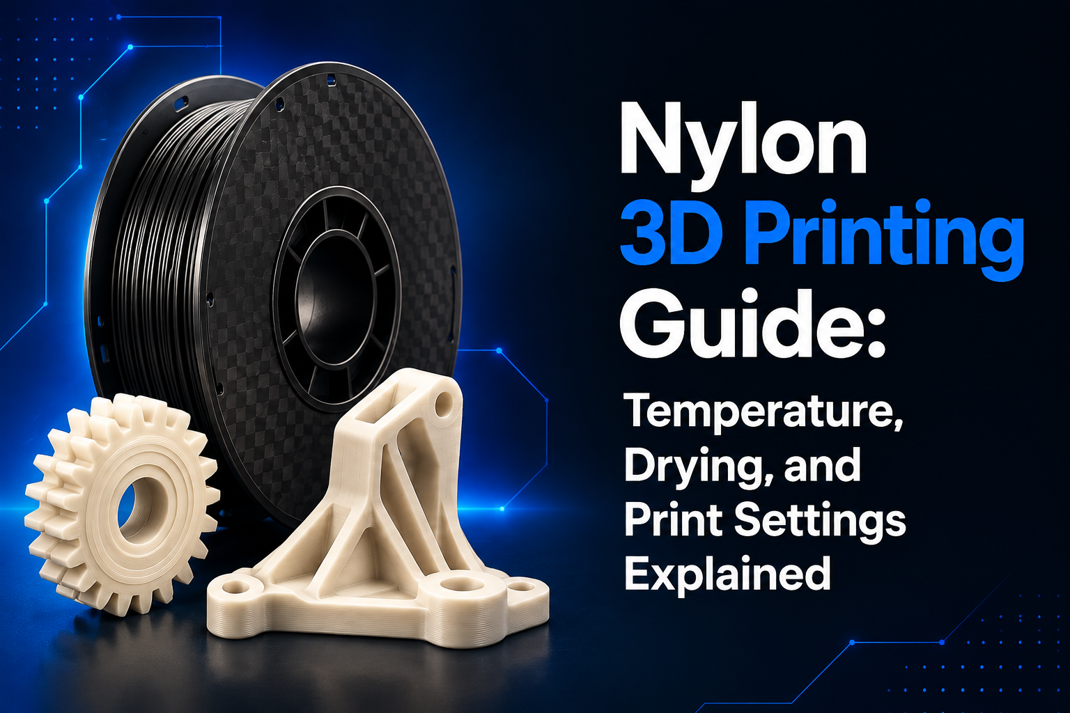 Nylon 3D Printing Guide: Temperature, Drying, and Print Settings Explained