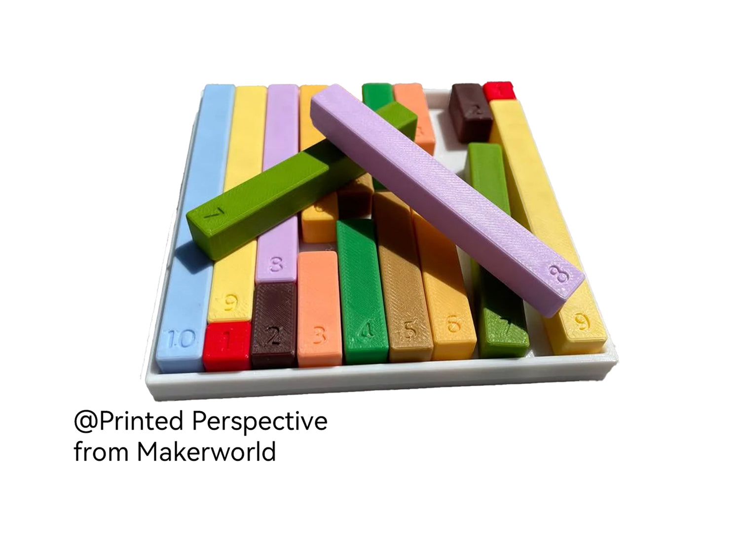 Montessori Counting Blocks by Printed Perspective