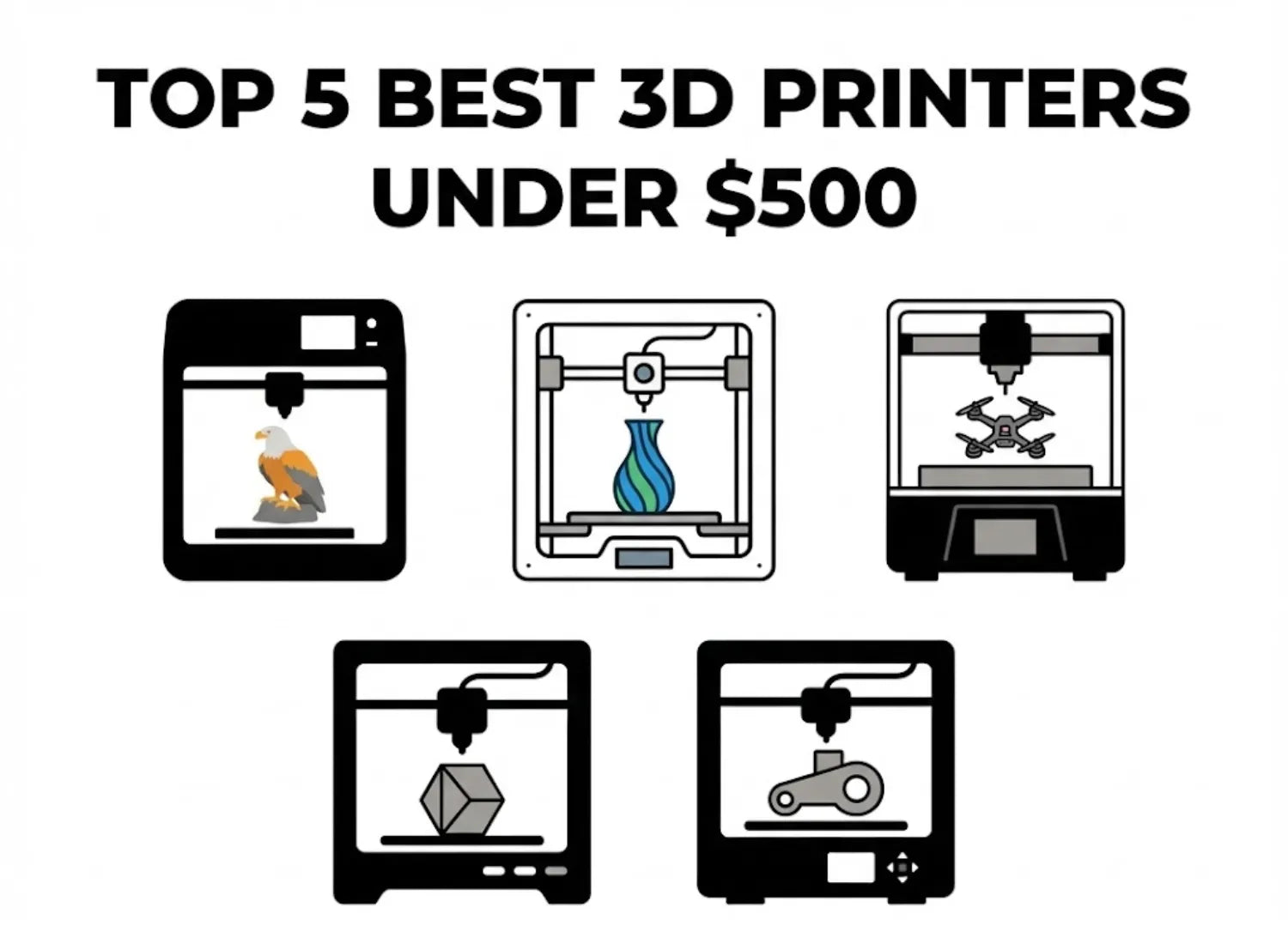 Top 5 Best 3D Printers Under $500