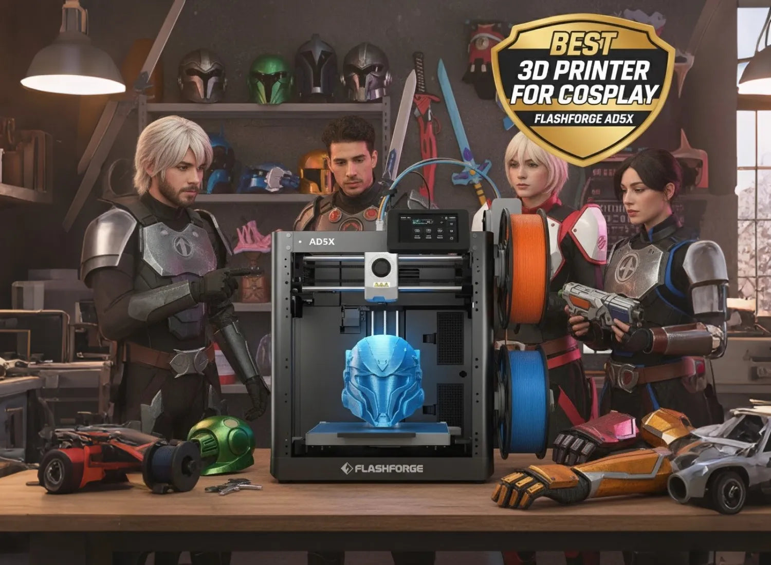 Best 3D Printer for Cosplay: Application, Files and Hacks