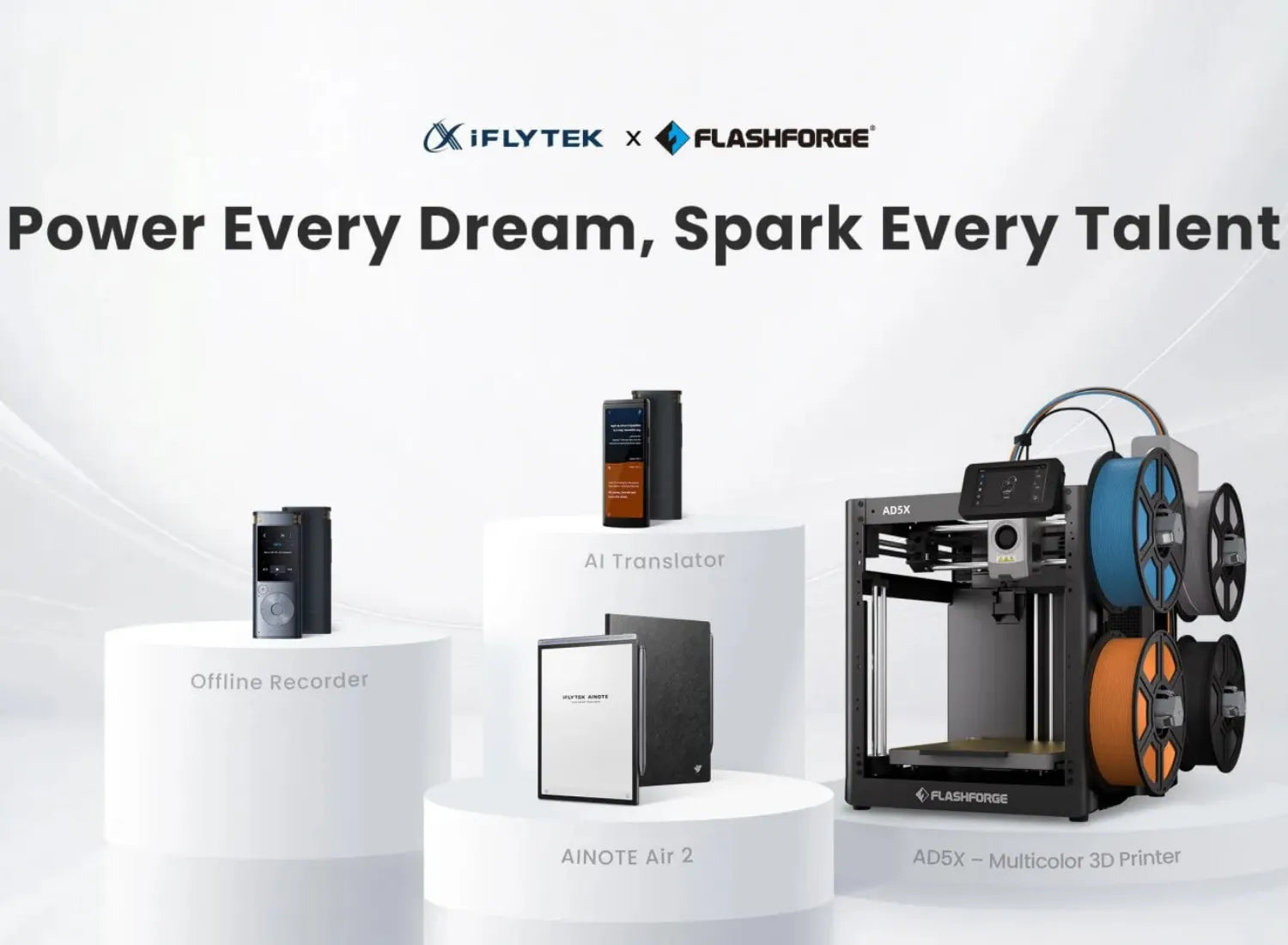 Flashforge x iFlytek : Power Every Dream, Spark Every Talent