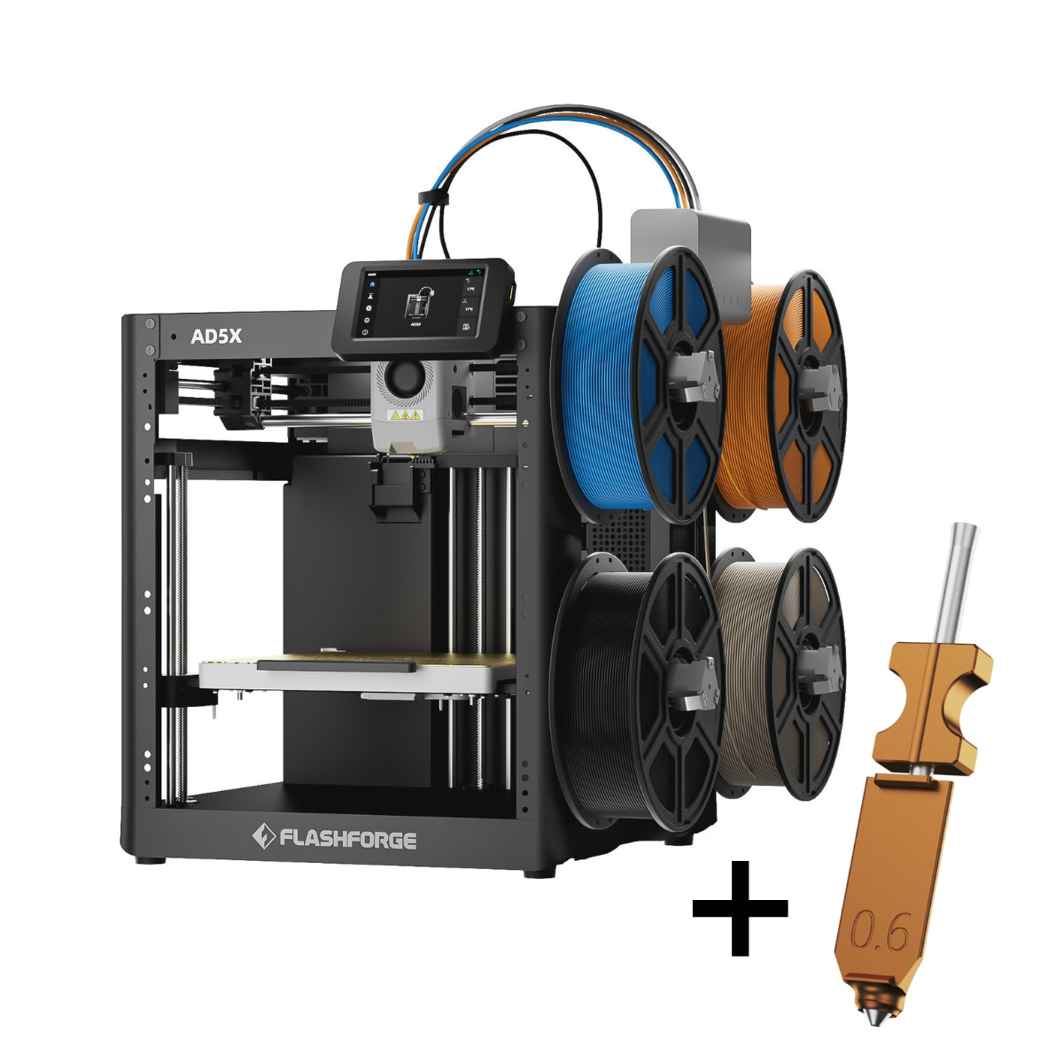Flashforge AD5X – Multicolor 3D Printer for High-Speed, Full-Color Printing
