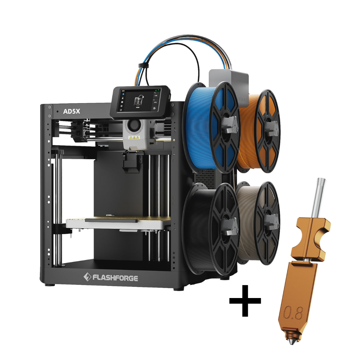 Flashforge AD5X – Multicolor 3D Printer for High-Speed, Full-Color Printing