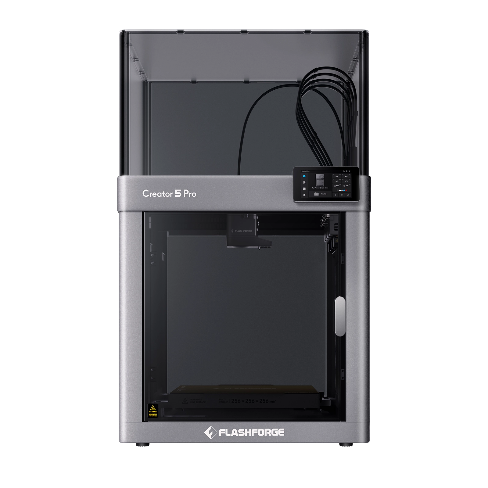 Flashforge Creator 5 Quad Toolheads Enclosed Multi-Color 3D Printer | 500% Faster, Zero Purge Waste