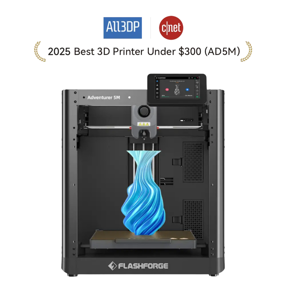 Flashforge Adventurer 5M 3D Printer, 600mm/s High Speed, Beginner-friendly