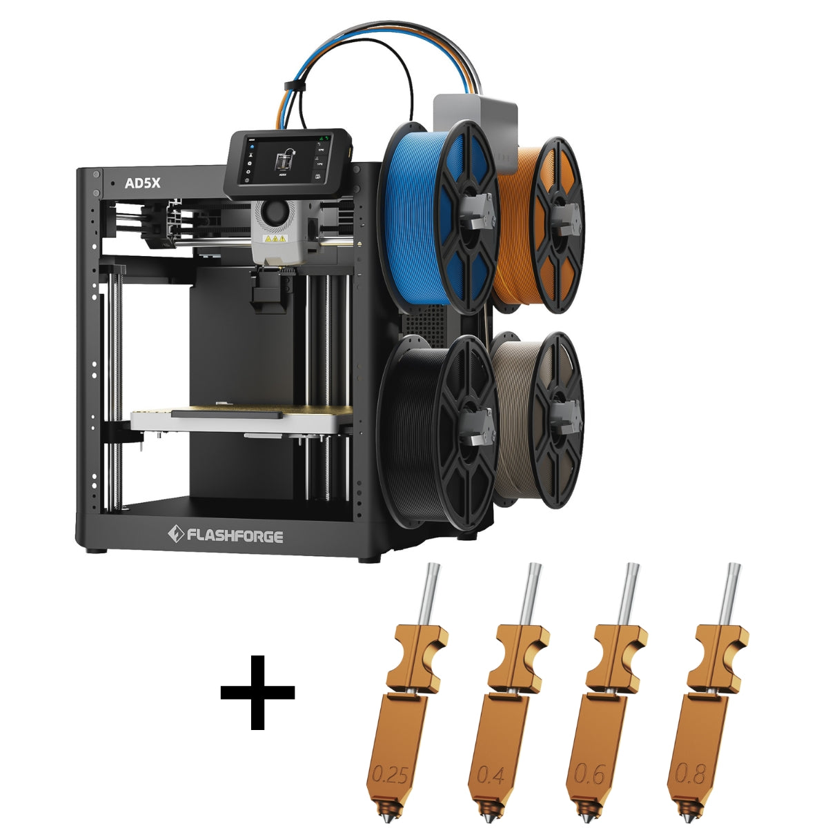 Flashforge AD5X – Multicolor 3D Printer for High-Speed, Full-Color Printing