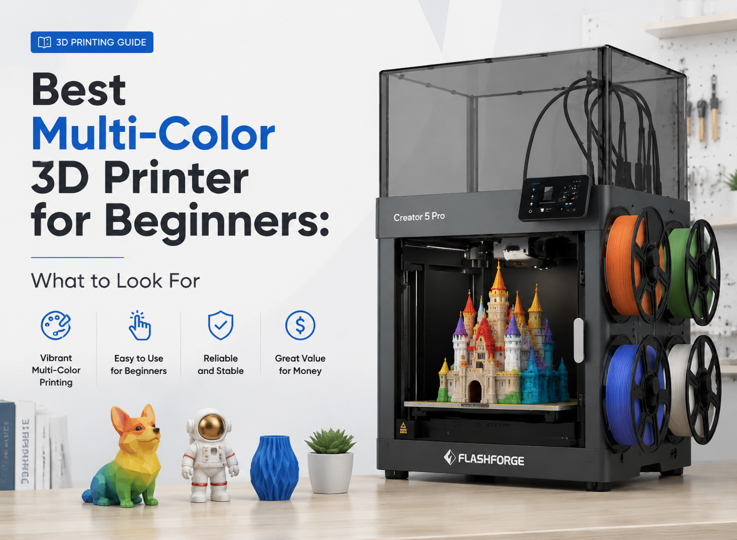 Creator 5 Pro beginner multi-color 3D printer