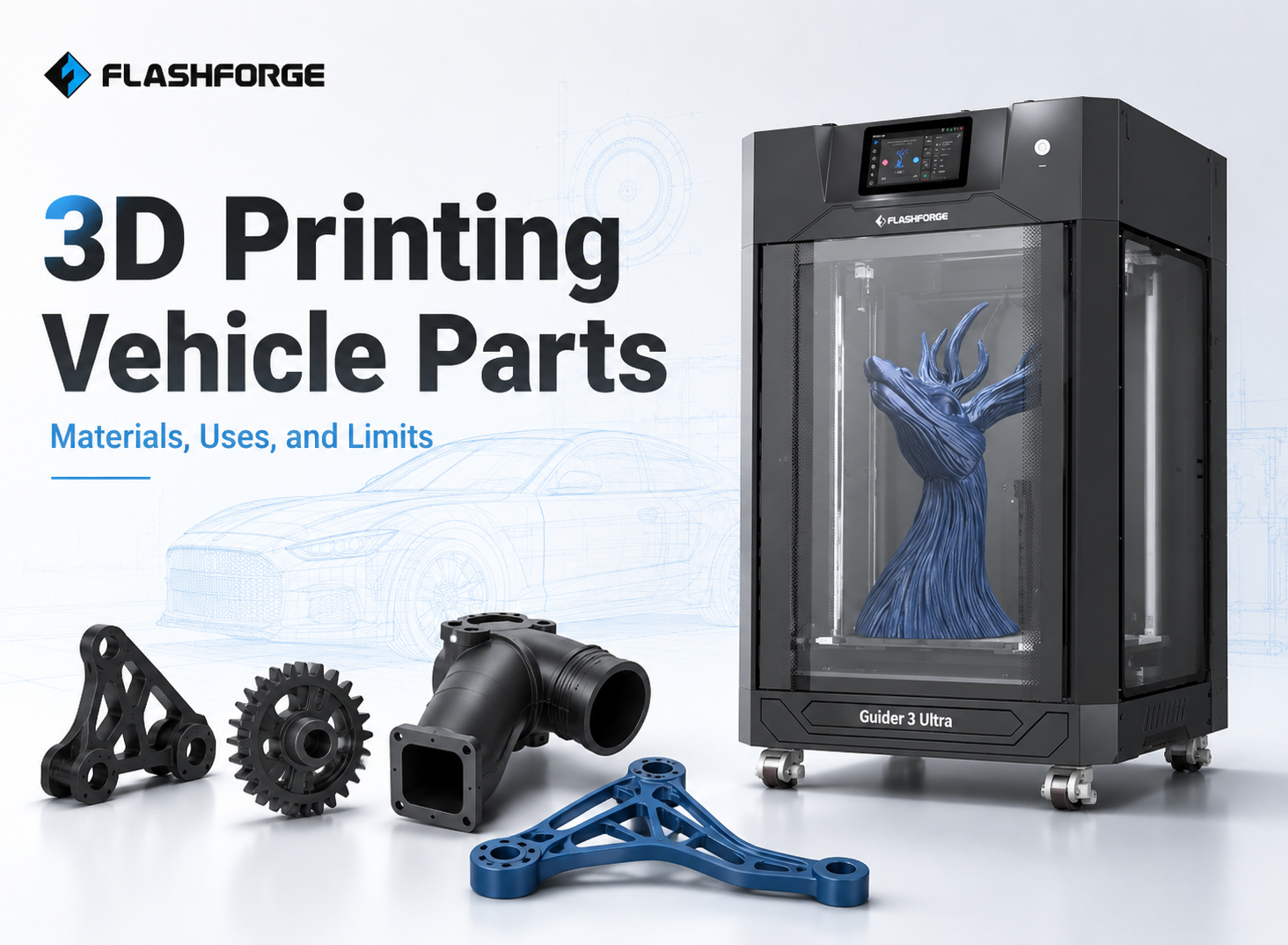 3D Printing Vehicle Parts: Materials, Uses, and Limits