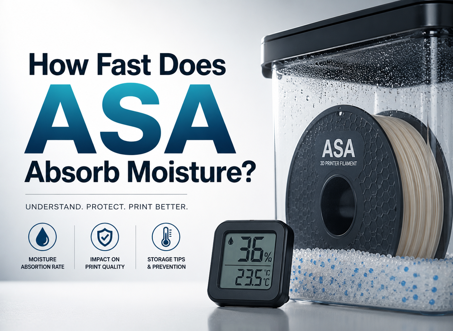 How Fast Does ASA Absorb Moisture?
