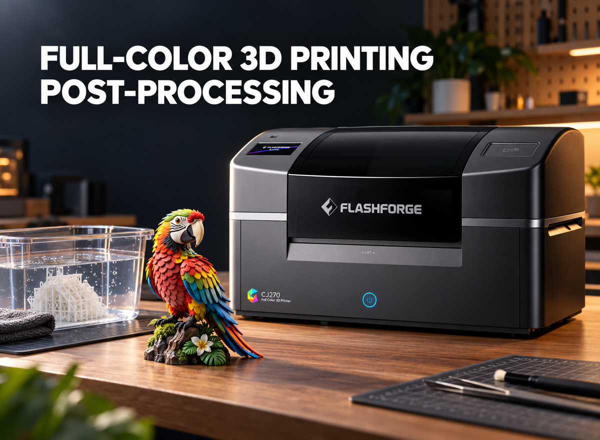 Full-Color 3D Printing Post-Processing