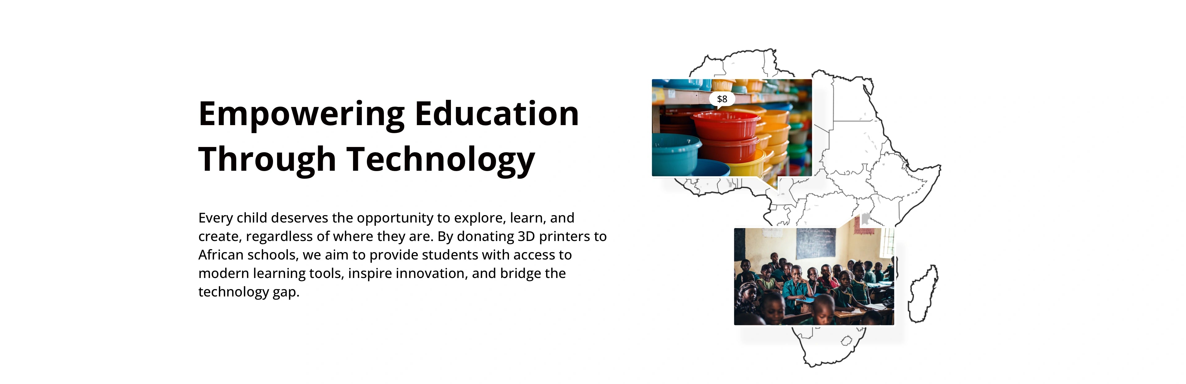 Flashforge's 'Empowering Education Through Technology' initiative donating 3D printers to African schools to bridge the technology gap and inspire innovation