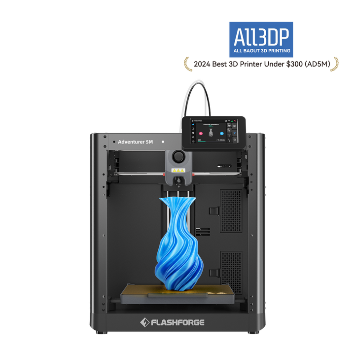 Flashforge Adventurer 5M 3D Printer, 600mm/s High Speed, Beginner-friendly