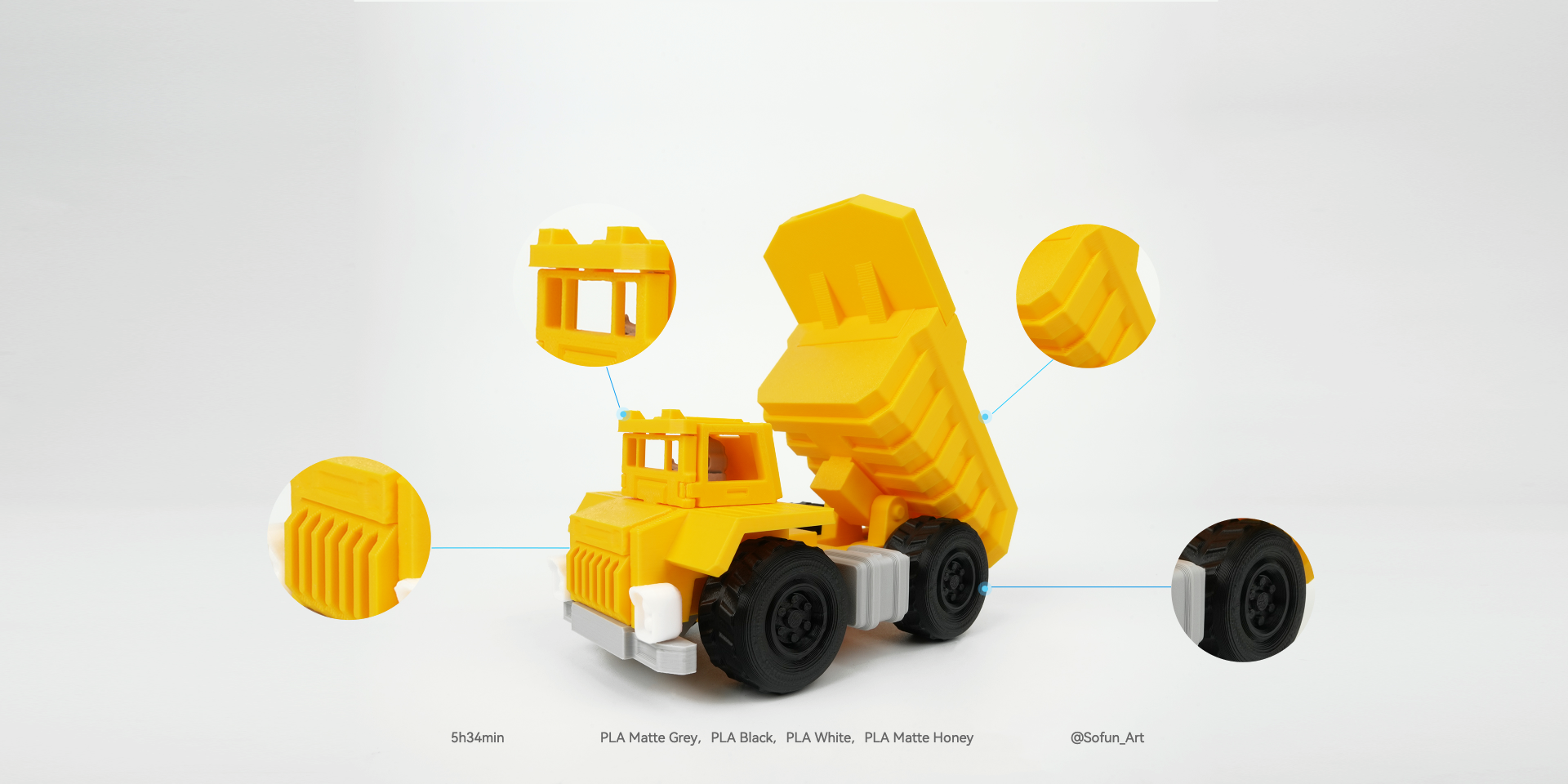 Intricate Truck Printed by Adventurer 5M