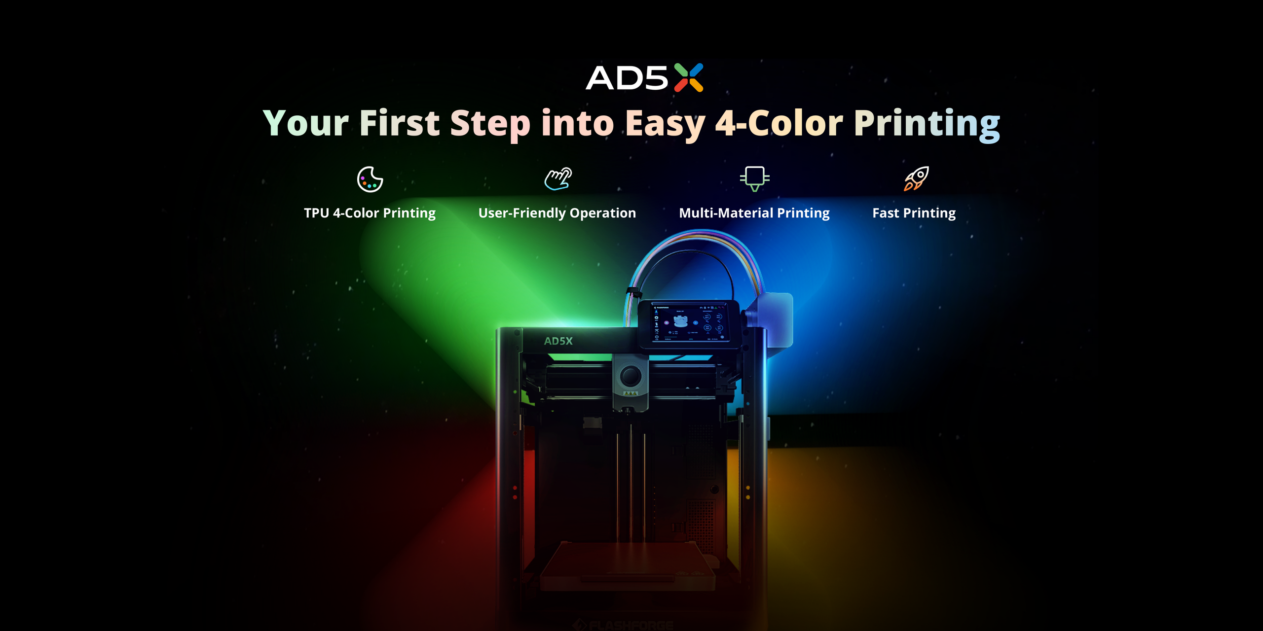 Flashforge AD5X 3D Printer Translation missing: en.general.accessibility.video_image_alt