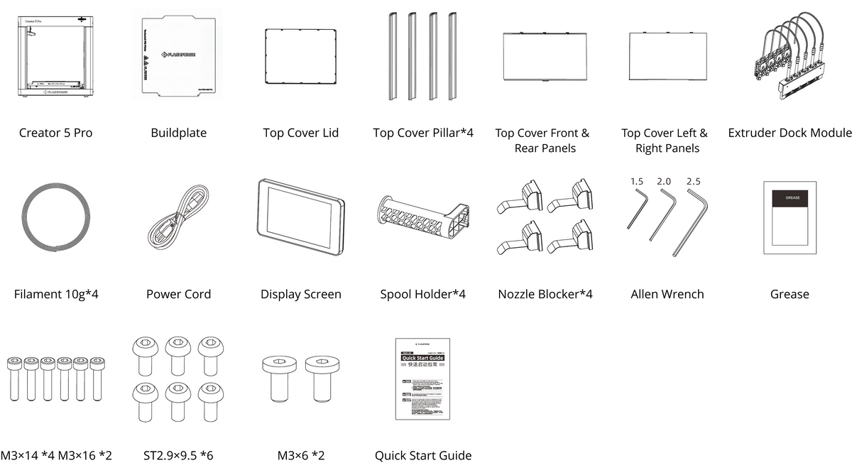 packing list