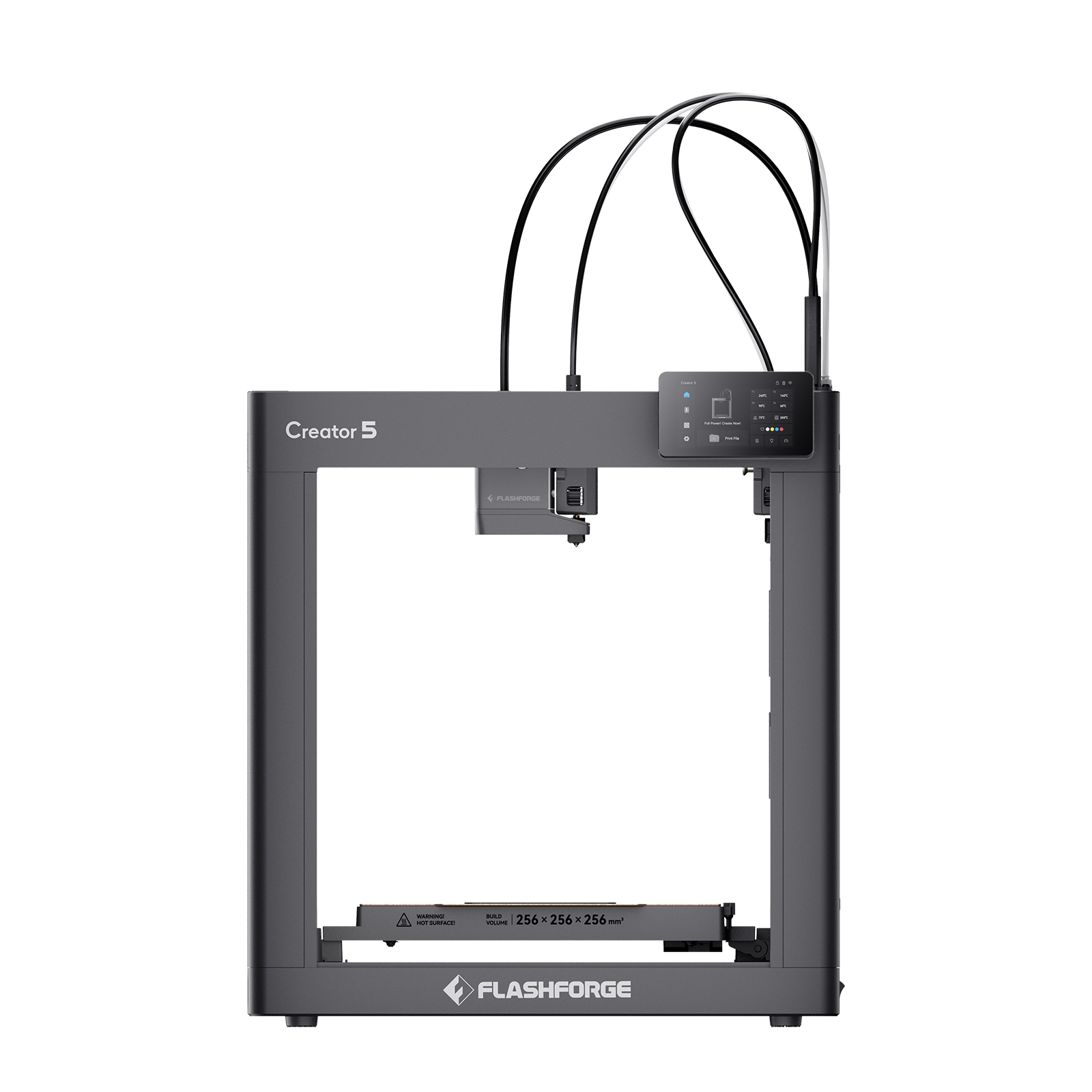Flashforge Creator 5 4-Toolheads Multi-Color 3D Printer | 500% Faster, Zero Purge Waste