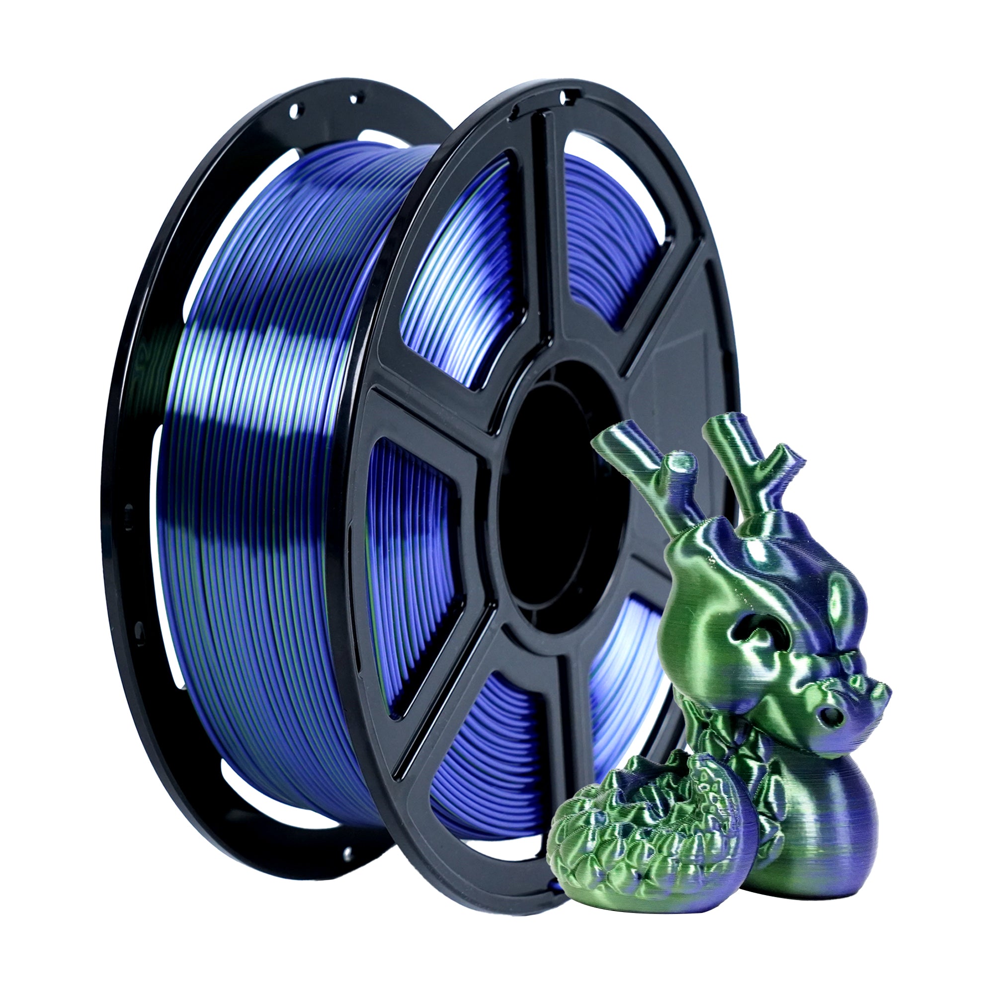 PLA Silk Dual Color Filament - High-Quality 3D Printing
